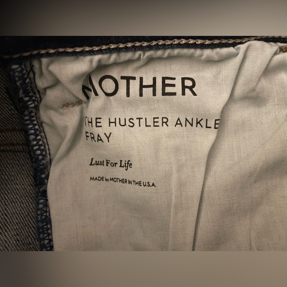 Mother Jeans Bootcut Ankle 26 Hustler Ankle Fray Lust for Life Luxury - Picture 9 of 16